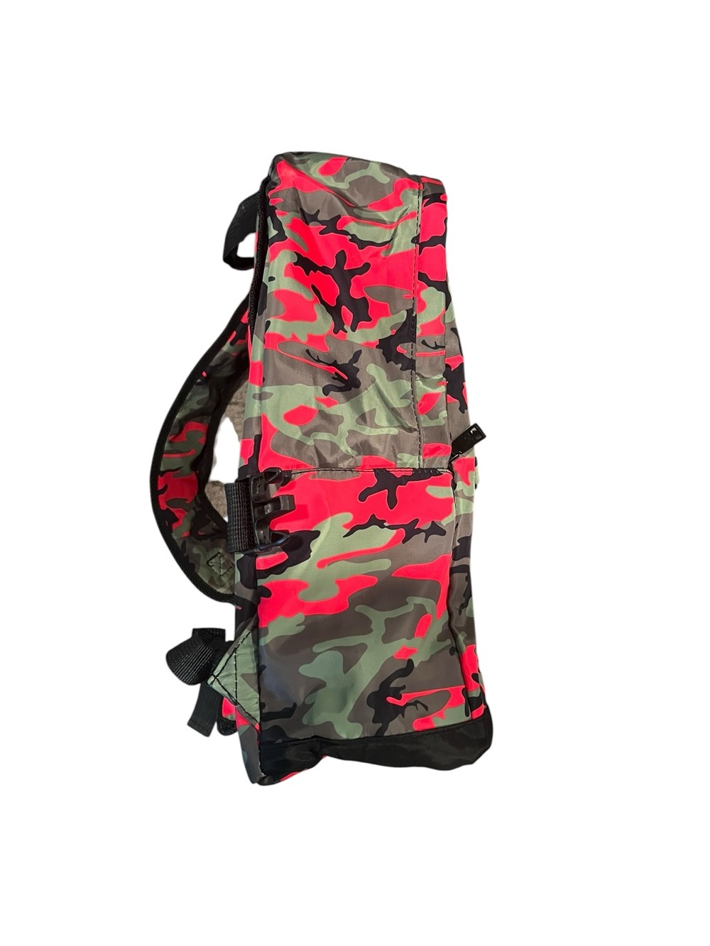 Badgley Mischka Nylon Pink Camo Backpack Lightweight Book Bag School - Picture 2 of 12